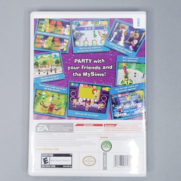 Nintendo Wii My Sims Party Complete Manual Tested - Picture 2 of 9